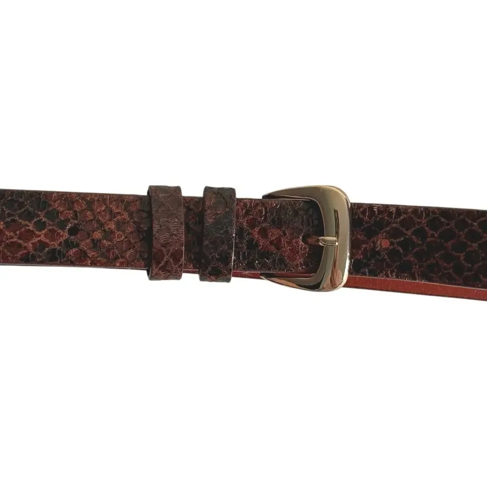 Karl Marc John leather snake skin belt size small